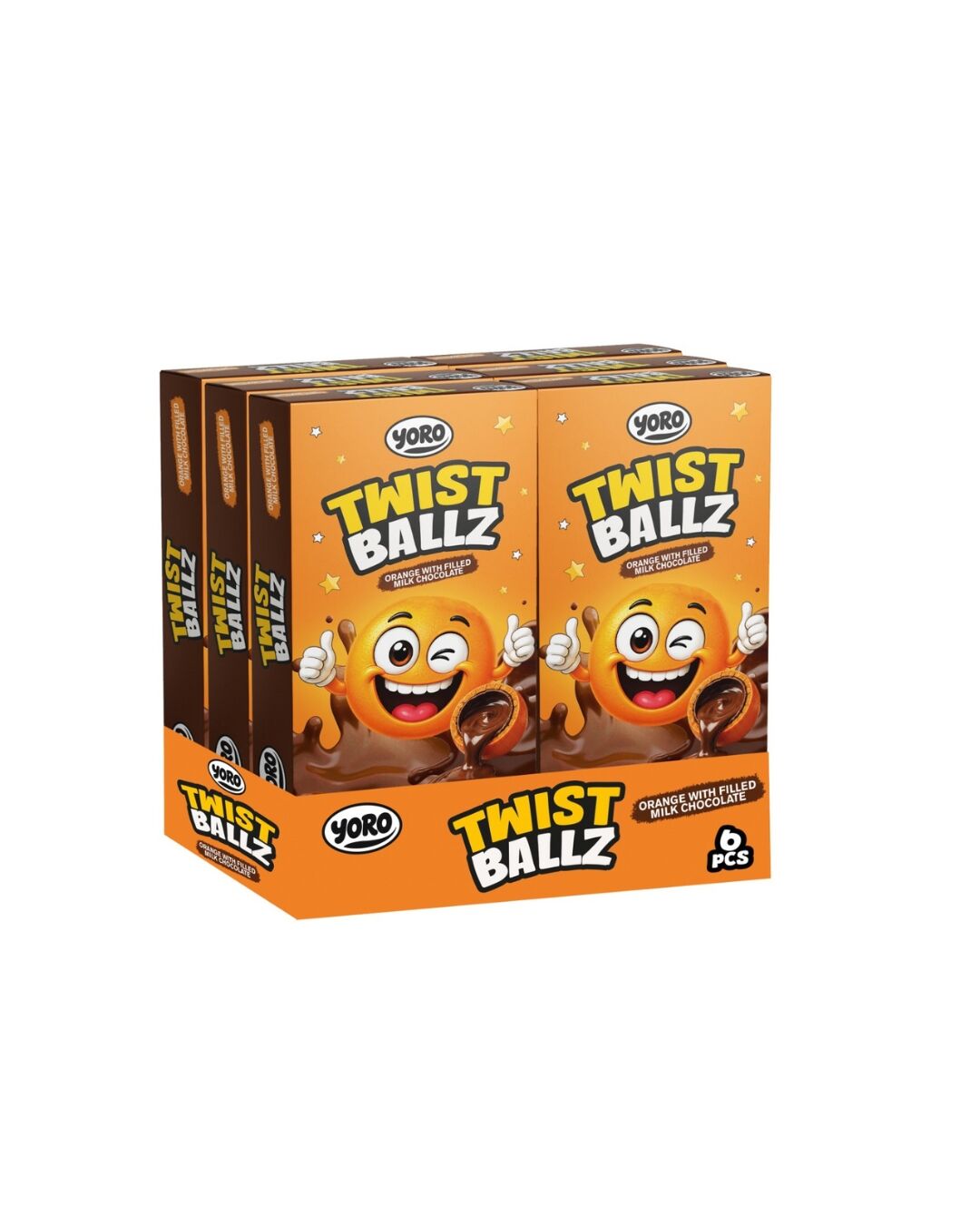 Twist Ballz – Orange Filled Milk Chocolate - Image 2